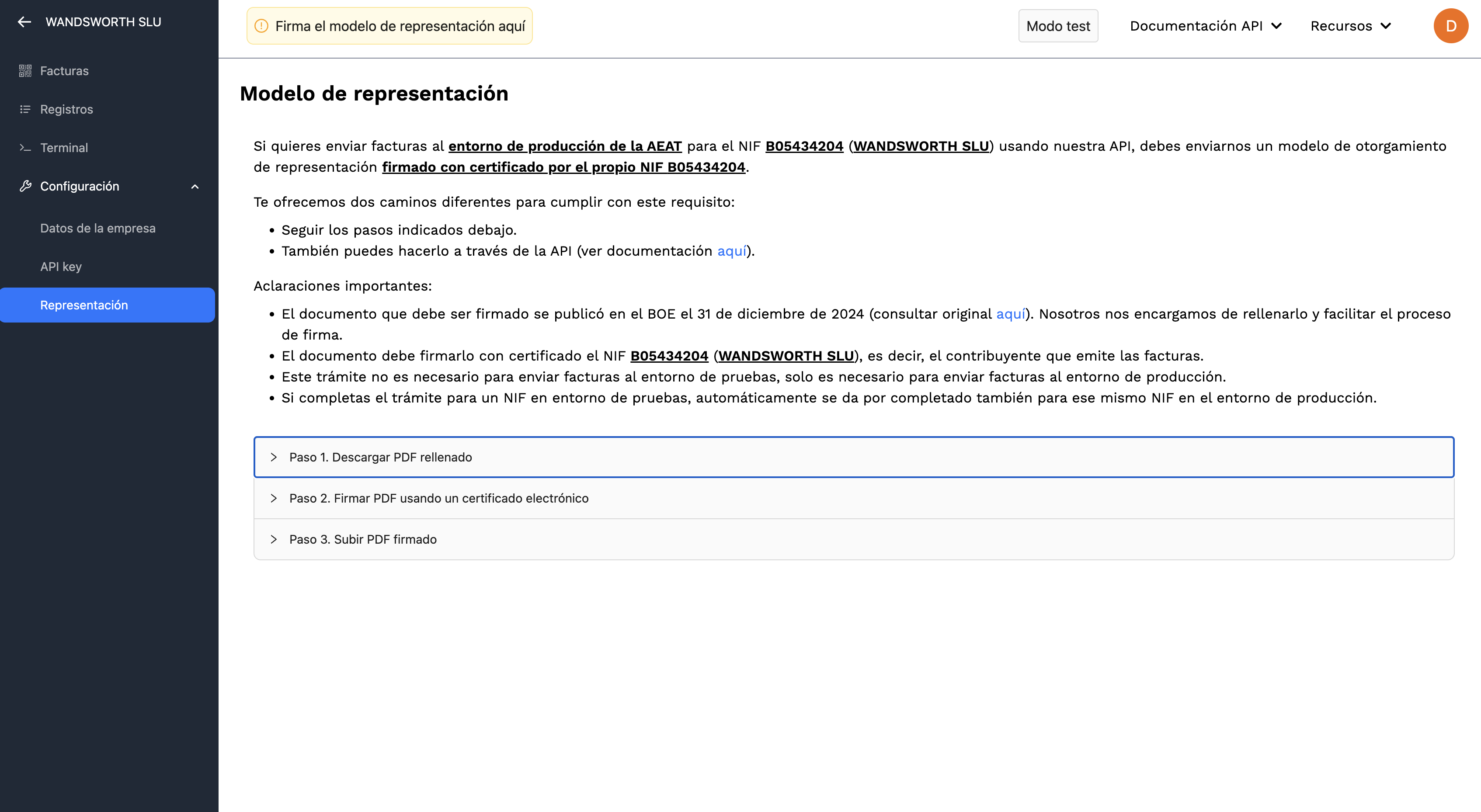 Anadir modelo de representación